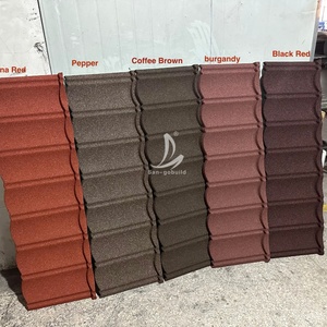 Feuille de couverture de toit Prix de gros <span class=keywords><strong>Tuiles</strong></span> Prix des matériaux de construction Lubumbashi Kinshasa <span class=keywords><strong>Tuiles</strong></span> revêtues de pierre - Product Image 6