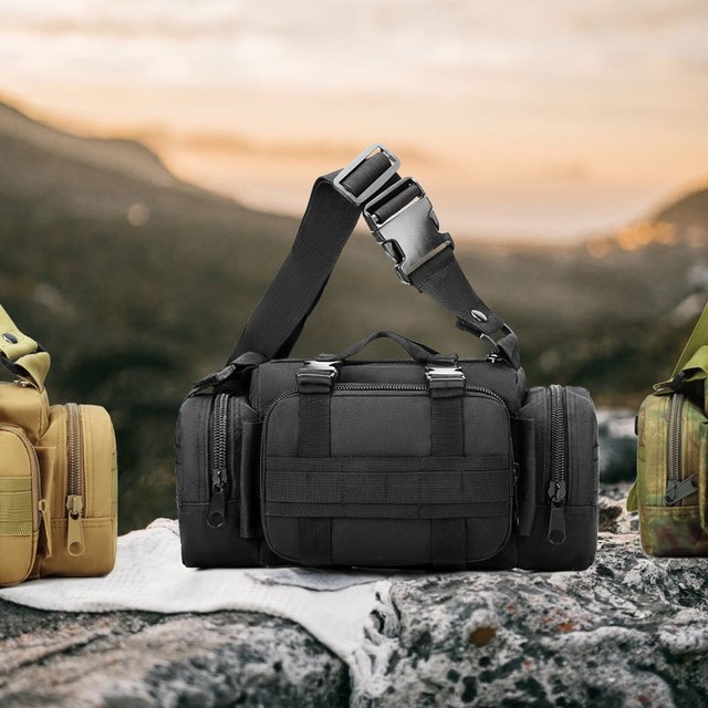 5L in Stock Available Factory Custom Chest Pack Hunting Hiking Out Bag Black 900D Polyester Gym Tactical Backpack Waist Pack