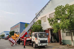 Everstar thang nâng xe tải 36 Mét thủy lực xe tải gắn kính thiên văn truy cập thang xô bùng nổ trên không manlift nền tảng làm việc - Product Image 5