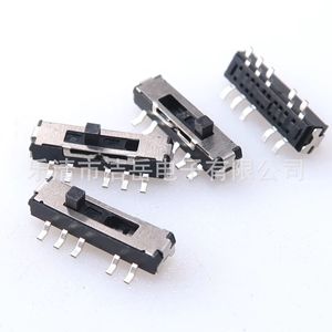 Interrupteur à bascule Lqjy 10 broches 4 positions 16 mm anti-poussière IP40 mini interrupteur en plastique pour l'électronique - Product Image 1