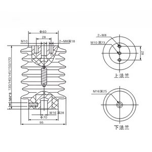 CG5-10Q <span class=keywords><strong>DXN</strong></span> เซ็นเซอร์หน้าจอแสดงผล6-10-35kv แรงดันสูงในร่ม95*145อีพ็อกซี่เรซินป้องกันฟ้าผ่าและอุปกรณ์สายดิน - Product Image 6