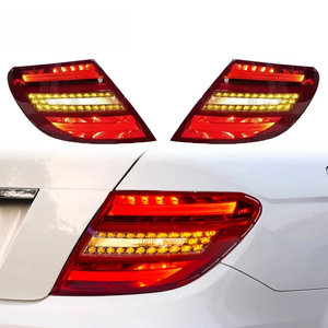 Accessori Auto, Fari Posteriori Full LED per <span class=keywords><strong>Mercedes</strong></span> <span class=keywords><strong>Benz</strong></span> Classe <span class=keywords><strong>C</strong></span> <span class=keywords><strong>W204</strong></span> C180 C200 C260 2007-2014, Luci Posteriori, Freni e Indicatori di Direzione - Product Image 1