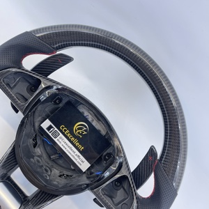 Volante de Fibra de Carbono para <span class=keywords><strong>Mercedes</strong></span> AMG W205 808 C43 C63 W213 E53 E63 W222 S63 S65 C257 CLS X253 GLC V167 GLE X167 GLS GT43 - Product Image 3
