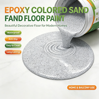 Peinture de sol en PU époxy effet marbre, sable coloré, résistante à l'usure, haute qualité, prix bas, imperméable, résistante aux taches