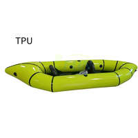Packraft d'aventure gonflable en TPU, kayak deux places pliable pour camping, flotte de location et clients des stations lacustres