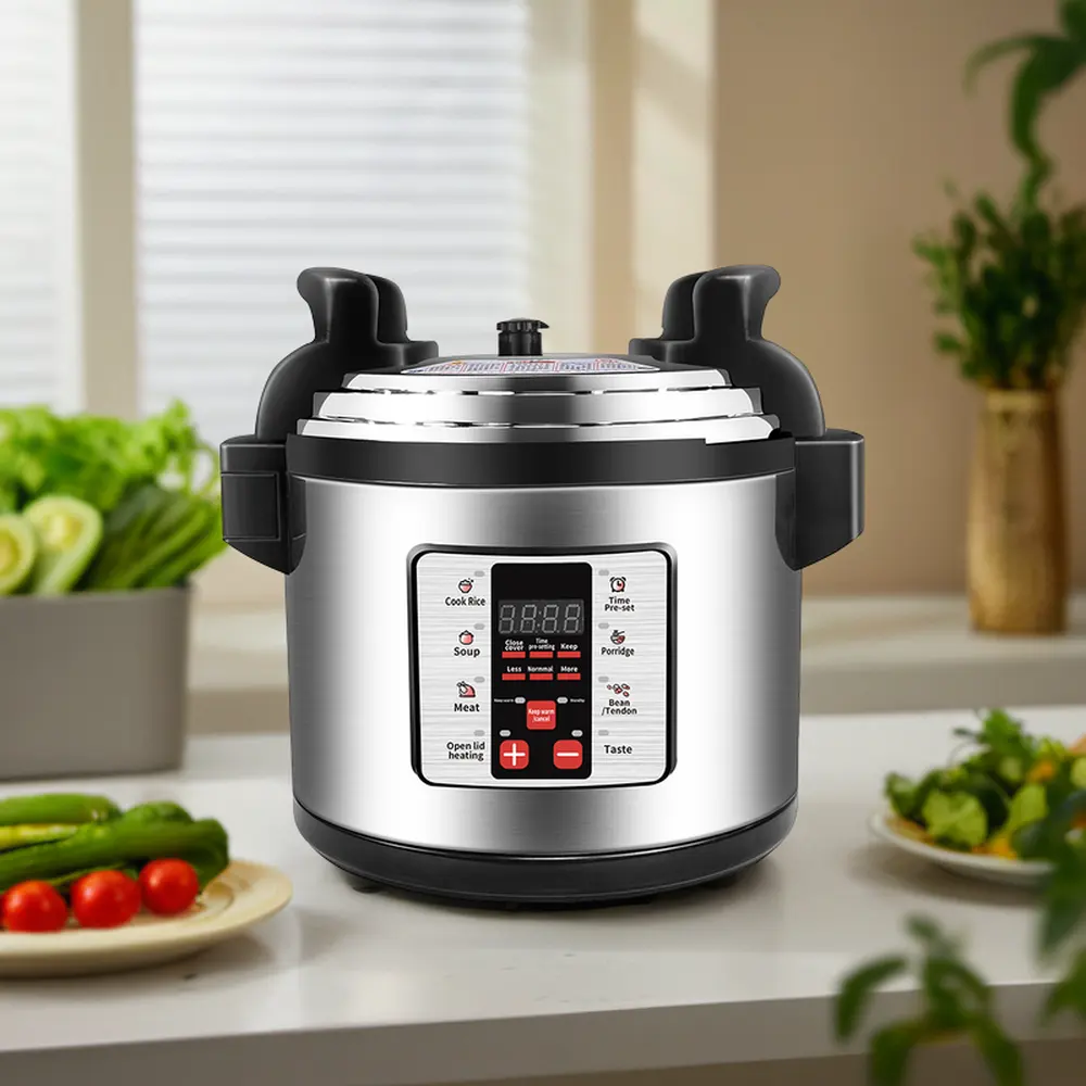 Venta directa de fábrica Gran capacidad 28L 33L 40L 45L Cocinar arroz Olla a presión eléctrica industrial