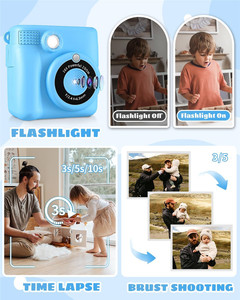 Großhandel DIY ABS-681 Kinder Sofortbildkamera mit Sofort-Farbdruckpapier Video Foto 1080P HD Kinder Sofortbildkamera - Product Image 4