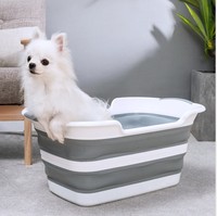 Baignoire pliable pour bébé en silicone gris écologique sans couvercle pour une utilisation en intérieur