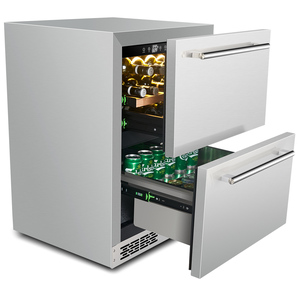 NE-358 Refrigerador de <span class=keywords><strong>Vino</strong></span> de Dos Cajones con Enfriamiento por Aire, de Alta Calidad, 145L, Independiente, de Profundidad de Mostrador - Product Image 2