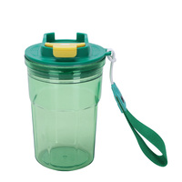 Gobelet réutilisable de 450ml avec couvercle en plastique Tumbler Mugs Tasse personnalisable pour boire