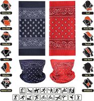 Vente en gros de foulard en microfibre magique pour le visage bandana élastique sans couture cache-cou extensible polyester résistant aux UV poussière vent