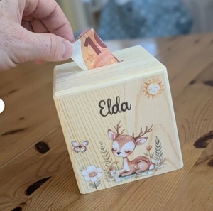 Cá Nhân Vuông Tiền Hộp Đồng Xu Bằng Gỗ Ngân Hàng Phim Hoạt Hình In Tiết Kiệm Jar Trẻ Em Đô La Đồng Xu Thủ Môn Tùy Chỉnh Tên Con Heo Đất Ngân Hàng Nhà Cung Cấp - Product Image 4