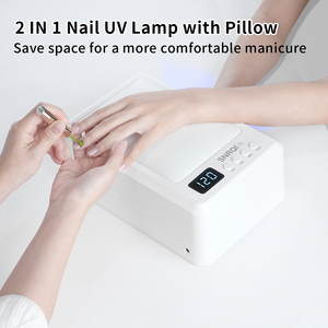 Đèn làm móng UV <span class=keywords><strong>LED</strong></span> cao cấp SNRQI, dùng cho salon chuyên nghiệp, 60 đèn <span class=keywords><strong>LED</strong></span>, làm khô <span class=keywords><strong>gel</strong></span> sơn móng tay 10 giây, tích hợp gối tay & đèn UV 2 trong 1 - Product Image 2