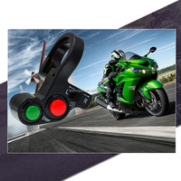 Interrupteur de guidon pour moto, interrupteur de klaxon pour vélo électrique, scooter, bouton marche/arrêt pour les clignotants, interrupteur d'éclairage pour moto