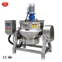 Industriële Gas/Elektrische Jas Waterkoker Met Agitator Mixer Dubbelwandige Ketel Fruit Jam Kookgerei Met Planetaire
