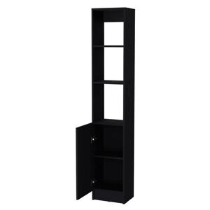 Mueble de baño de 1 puerta de lino negro DB - Product Image 4