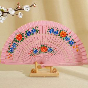 Abanico Plegable de Madera de 23*42 cm, Regalo Empresarial, Decoración, para Hombres, Mujeres y Niñas, con Diseño de Modelo para Todos - Product Image 1