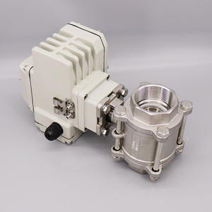 Válvula de Bola Eléctrica de Acero Inoxidable 304 Q911F-16P, de Tres Piezas, Roscada, Tipo de Encendido/Apagado, Válvula de Bola Eléctrica Inteligente de Regulación - Product Image 3