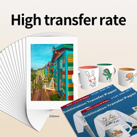 Papel Fotográfico MINI en Oferta, Papel de Transferencia de Sublimación de Alta Calidad, Película PET DTF para Ropa Clara, A4/A3, 100 Hojas
