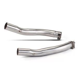 Pour Kawasaki <span class=keywords><strong>Z1000</strong></span> 2003-2006, échappement de moto, double tuyau de liaison intermédiaire, connecte deux silencieux à interface de 51 mm, <span class=keywords><strong>ligne</strong></span> de course - Product Image 6