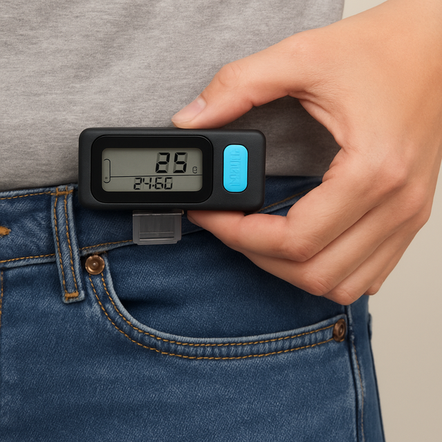 2025 Support OEM 3D Motion Sensor Super Big Display Digital Pedometer Step Counter ABS Material CE Certified