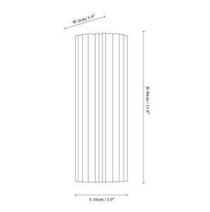 LED Wall <b>Sconce</b> Alabaster Metal Nordic Modern Luxury Villa Hotel Corridor Bedroom Fluted Ribbed Texture Designer High Power Art - Product Image 4