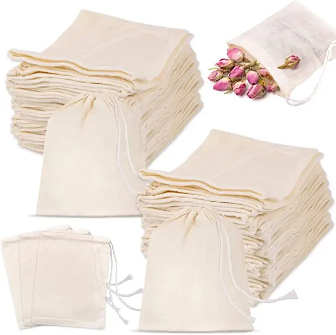 bag muslin drawstring bag Candy Jewelry Storage Package Sack for Wedding jute bag drawstring