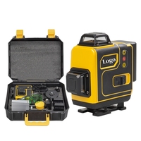 Niveau laser rotatif industriel 360° à 16 lignes vertes, auto-nivelant électronique 3 faces pour le bricolage