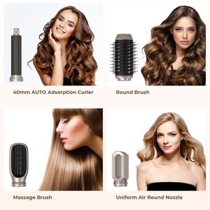 Vente en gros <span class=keywords><strong>Meilleur</strong></span> sèche-<span class=keywords><strong>cheveux</strong></span> <span class=keywords><strong>bouclés</strong></span> à air chaud Lisseur Brosse Salon Produits de coiffure Outils 6 en 1 Multi Hair Styler Sèche-<span class=keywords><strong>cheveux</strong></span> - Product Image 5