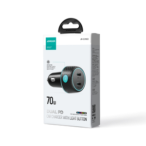 Joyroom 70W đôi PD xe điện thoại sạc nhanh sạc USB C xe sạc - Product Image 2