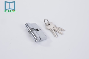 Quincaillerie en aluminium Serrures de porte et poignée et corps de serrure de bonne qualité Profil européen Cylindre de serrure Clé Ventes au prix de gros - Product Image 3