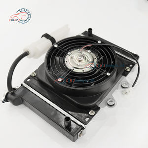 Radiatore di Raffreddamento <span class=keywords><strong>Olio</strong></span> in Alluminio a Tre Fori per Motore 250CC 300cc, Universale per Moto, ATV, UTV, Triciclo, Alta Qualità CQHZJ - Product Image 5