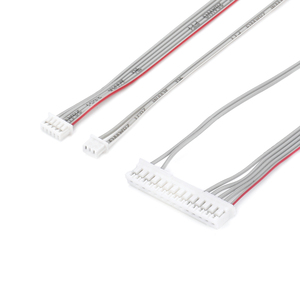 28AWG 灰色带状电缆组 <span class=keywords><strong>3</strong></span> 6 12 针红色条纹 300V 80C JST 用于信号分配原型设计 OEM - Product Image 1