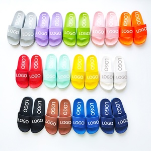 Australien Großhandel Hochwertige Hausschuhe Frauen Sport rutschen Individuell bedruckte Logo-Schieber PVC Wasserdichte Hausschuhe - Product Image 6