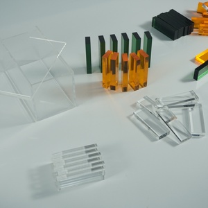 Jeu de construction en blocs d'acrylique transparent de qualité supérieure, jouets éducatifs d'empilage pour l'apprentissage et le jeu des enfants à la maison - Product Image 5