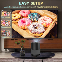 Projecteur LCD Full HD intelligent Android LED portable 4K mini projecteurs avec WiFi double bande 2 Go de RAM 16 Go de stockage pour téléphone portable