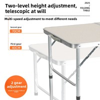 Table pliante multifonctionnelle portable en alliage d'aluminium moderne BSCI pour l'extérieur, table réglable, table d'ordinateur, chaises, pique-nique