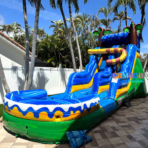 Toboganes de Agua Inflables Comerciales al Por Mayor, Tobogán Acuático o Seco con Piscina en Venta - Product Image 5