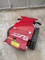 Mini tondeuse à gazon télécommandée C7, débroussailleuse sur chenilles avec générateur 1200W, équipement de tonte pour jardin domestique