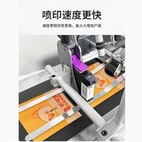 Machine d'impression jet d'encre industrielle de bureau avec codage électrique, alimentation automatique, haute productivité, pour codes QR/de barres sur cartons et papier