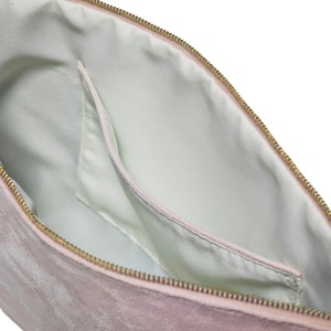 Bolsa de transporte de lujo de <span class=keywords><strong>terciopelo</strong></span> <span class=keywords><strong>azul</strong></span> para Mahjong, bolsa con cremallera para almacenamiento de fichas de Mahjong americano, piezas de Rummy y cartas - Product Image 5