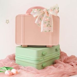 Recuerdos de Boda de Acero Inoxidable Ecológicos y de Lujo de Nuevo Estilo para Invitados, Caja de Regalo Tipo Maleta de Color Rosa, el Mejor Set de Regalo para Niñas - Product Image 2
