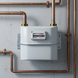 Compteur de gaz de type diaphragme avec capteur de pression, en acier G10 de qualité industrielle, fiable et résistant à la corrosion - Product Image 3