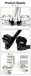 Manillares de Motocicleta Ajustables CNC, Barra de Horquilla de Aluminio, Accesorio para Manillar Delantero de Motocicleta - Product Image 6