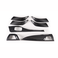 Couvre-tableau de bord en plastique ABS, suède et carbone mat et fibre de carbone véritable pour BMW Série 1 F20 F21 pré-LCI