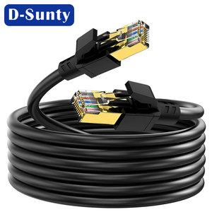 Cable RJ45 28AWG 30AWG en Rollo de 1M, Cable de Conexión Ethernet Cat8 para Computación en la Nube, Cable STP para Exteriores, Económico, Equivalente a Commscope, 1m - Product Image 5