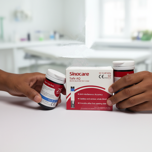 แผ่นตรวจวัดระดับน้ำตาลในเลือด <span class=keywords><strong>Safe</strong></span> AQ Smart - Product Image 1