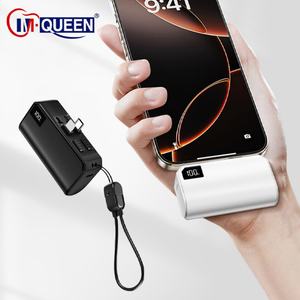 Banco de Energía Portátil con Pantalla Digital y Logotipo Personalizado, Nuevo Diseño, Batería Externa de 5000 mAh con Soporte para Teléfono - Product Image 4