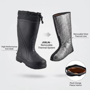 Bottes d'hiver JORLIN OEM ultra résistantes au froid (-60 degrés) en EVA avec doublure amovible en feutre composite et feuille d'aluminium pour chaussettes chaudes - Product Image 1