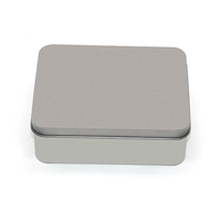 Boîte en métal personnalisée avec couvercle, emballage cadeau coulissant, boîte en étain rectangulaire ou carrée, conteneur métallique avec couvercle